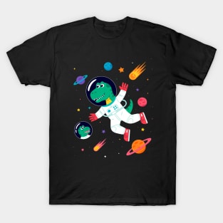 T-Rex Astronaut Kids T-Shirt
